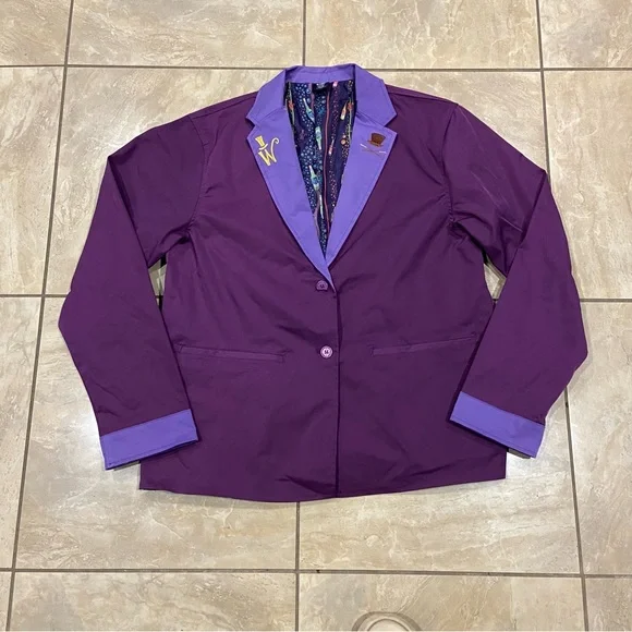 Men’s Willy Wonka Purple Blazer with Lavender Accents Size Xl - Picture 1 of 7